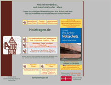 Tablet Screenshot of holzfragen.de